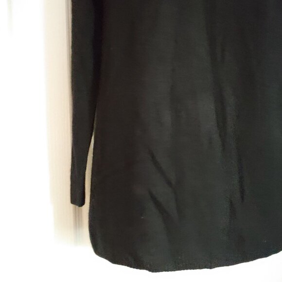 41 Hawthorne Women Black Cashmere Pullover  Quiet Luxury Minimalist  1X - Picture 4 of 8